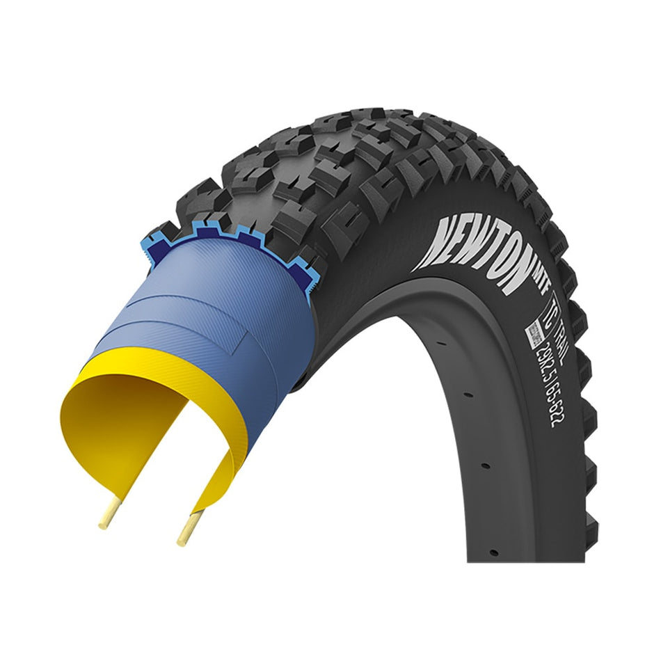 Reifen 27,5x2,5 NEWTON MTF Tubeless Ready Trail Hinterrad Schwarz
