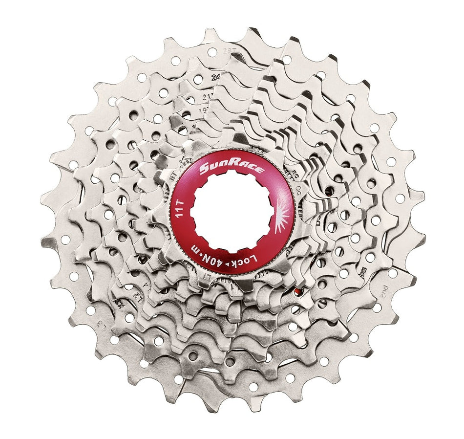 ROAD-Kassette 11V x 11/28 Zähne aus silbernem Aluminium - SHIMANO Freilaufkörper