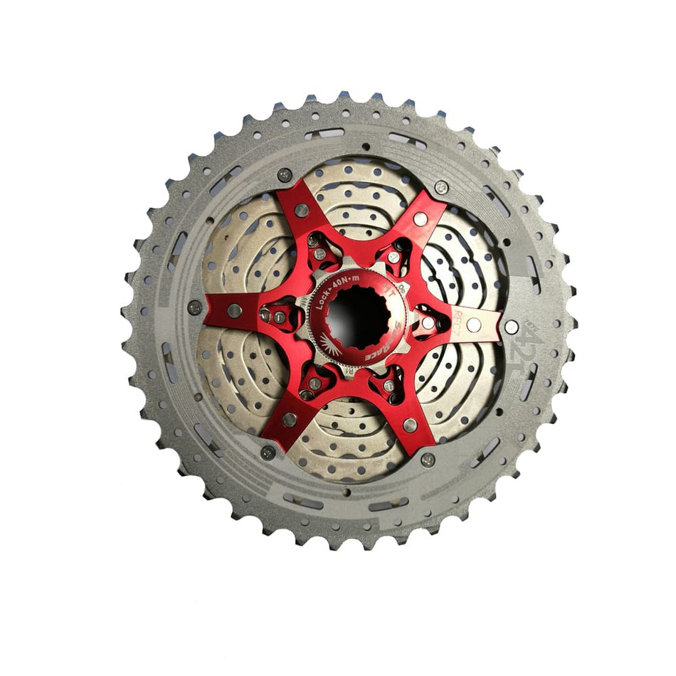 MTB-Kassette 11V x 11/42 Zähne aus silbernem Aluminium - SHIMANO Freilaufkörper