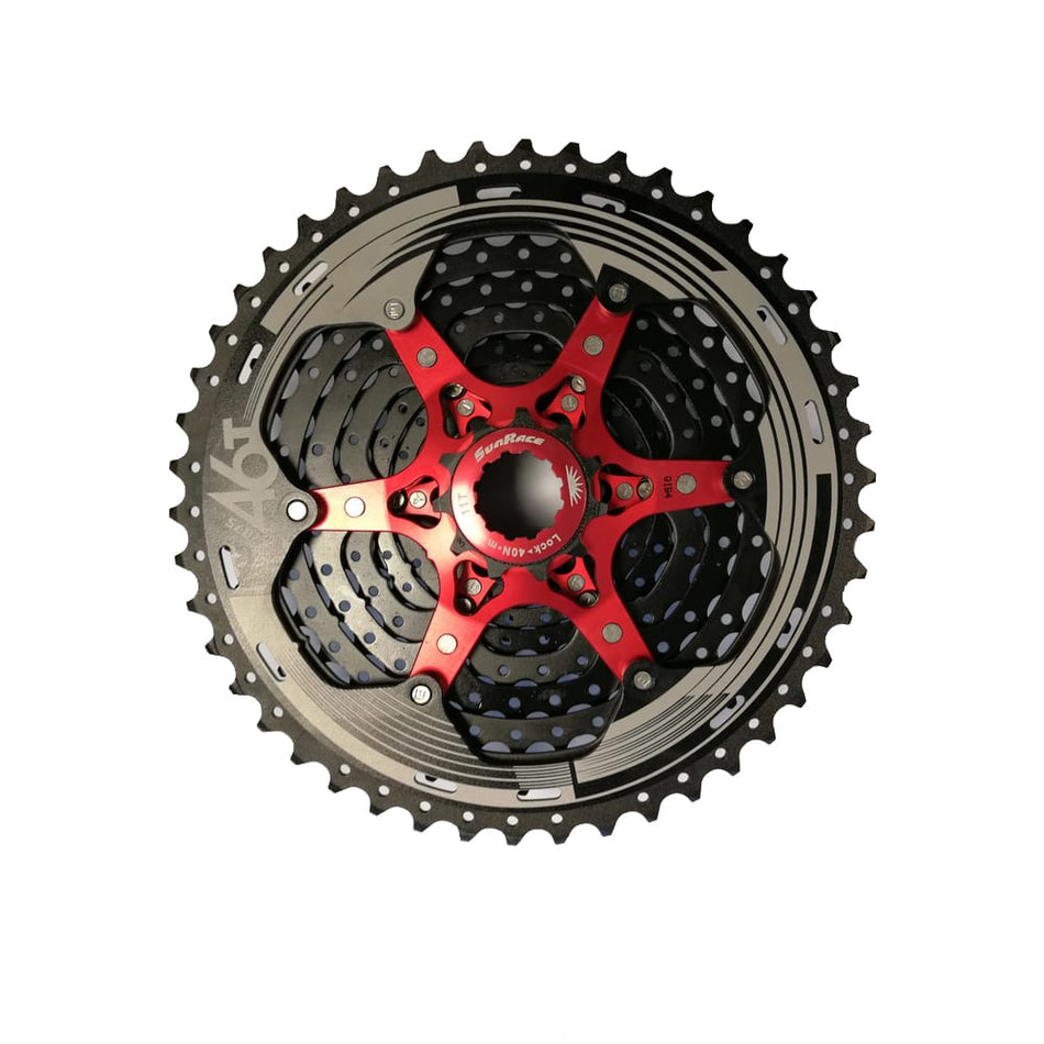 MTB-Kassette 11V x 11/46 Zähne aus schwarzem Aluminium - SHIMANO Freilaufkörper