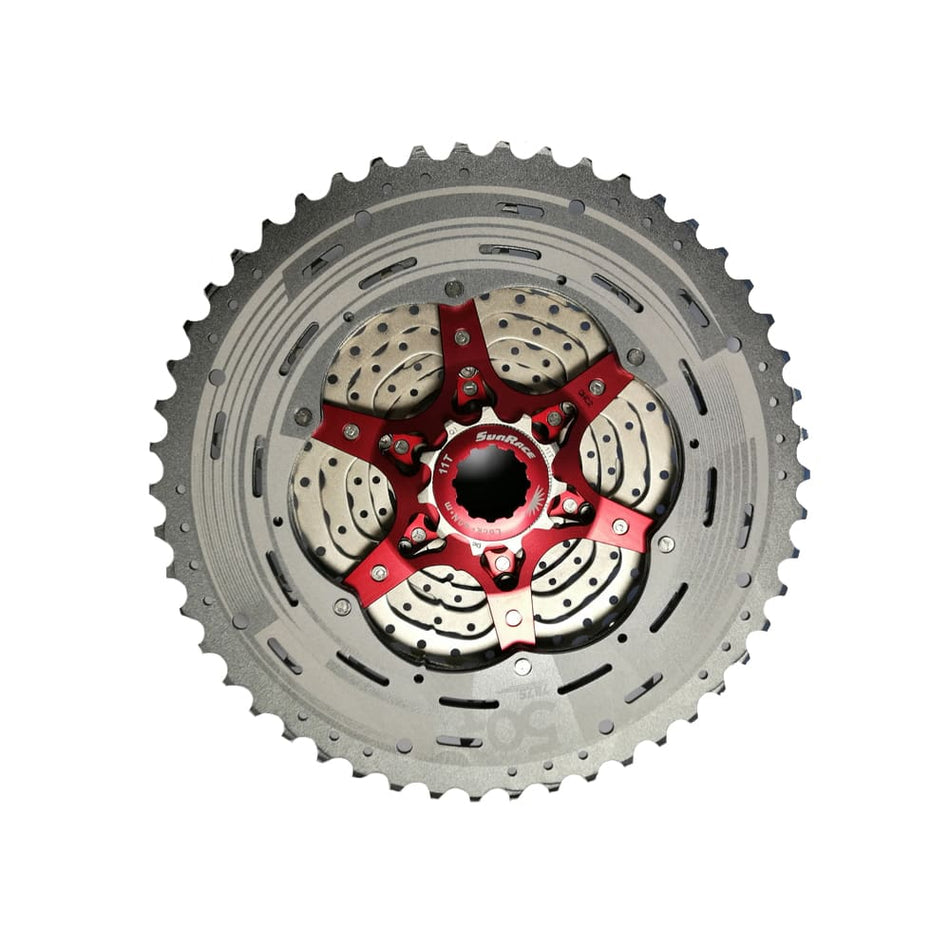 MTB-Kassette 11V x 11/51 Zähne aus silbernem Aluminium - SHIMANO Freilaufkörper