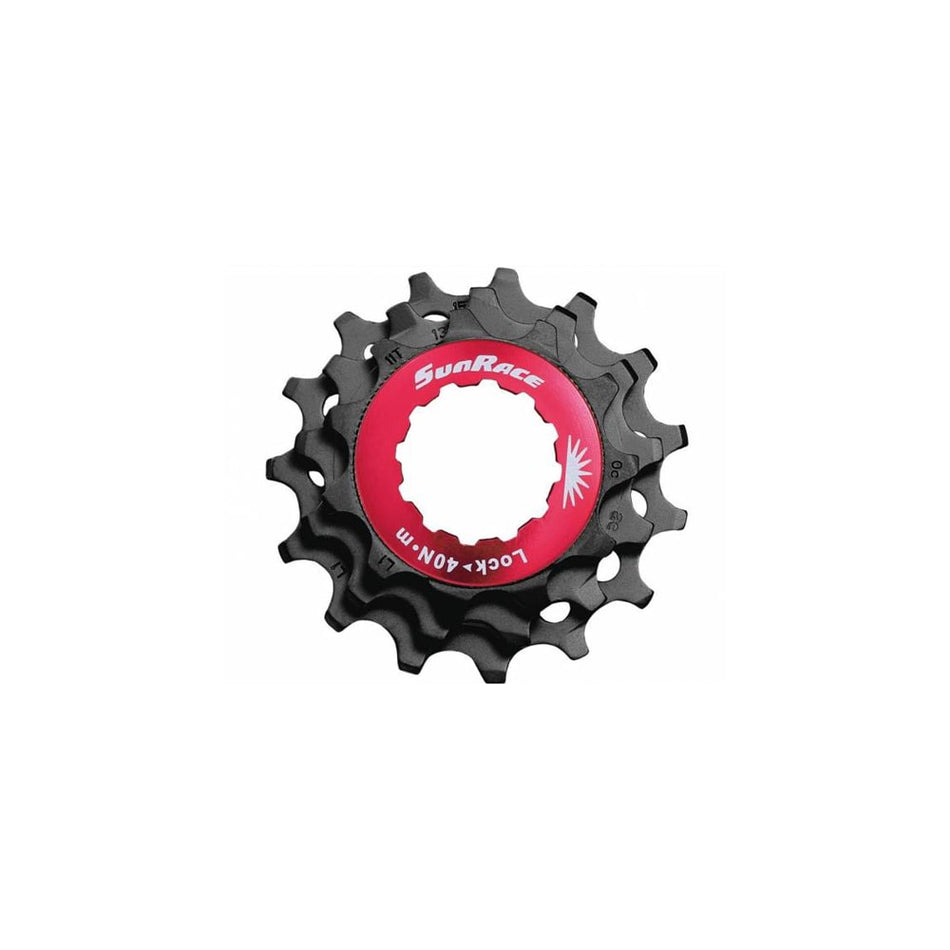 Lockring Rot+Ritzel (KIT) 12-Gang Aluminium Schwarz - SRAM XD Freilaufkörper