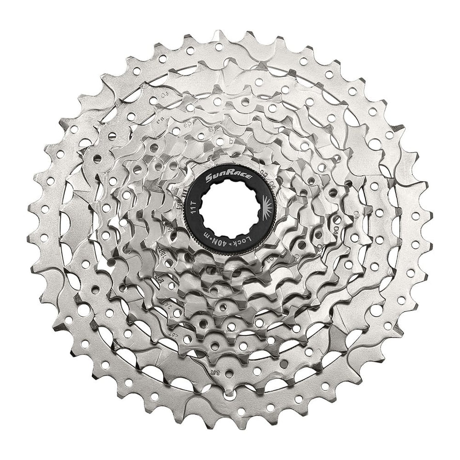 Kassette 9V x 11/42 Zähne aus Nickel Silber - Freilaufkörper SHIMANO