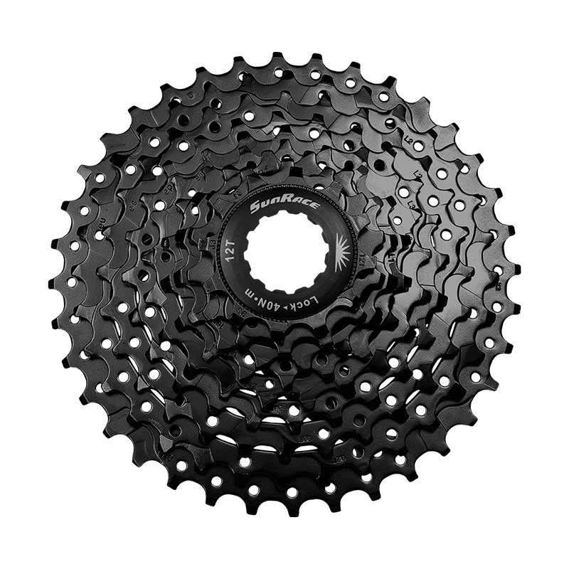 MTB-Kassette 9V x 11/36 Zähne aus Stahl Schwarz - Kompatibel mit Cues