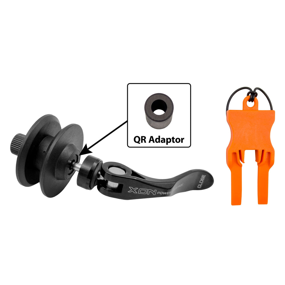 Kurzer Kettenspanner Achse: 12mm Steckachse und QR mit Scheibenabstandshalter