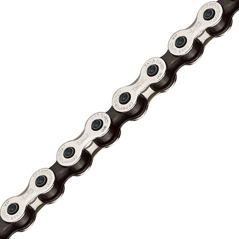 Kette 1V 1/2"x1/8" Schwarz/Silber FIXED (1 Satz Ersatzglieder inklusive)