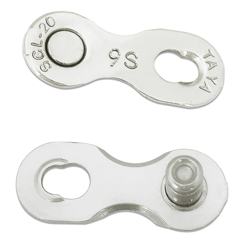 Kettenschloss 9V Silber mit SIGMA+ Öffnungsverbinder (2 Sätze)