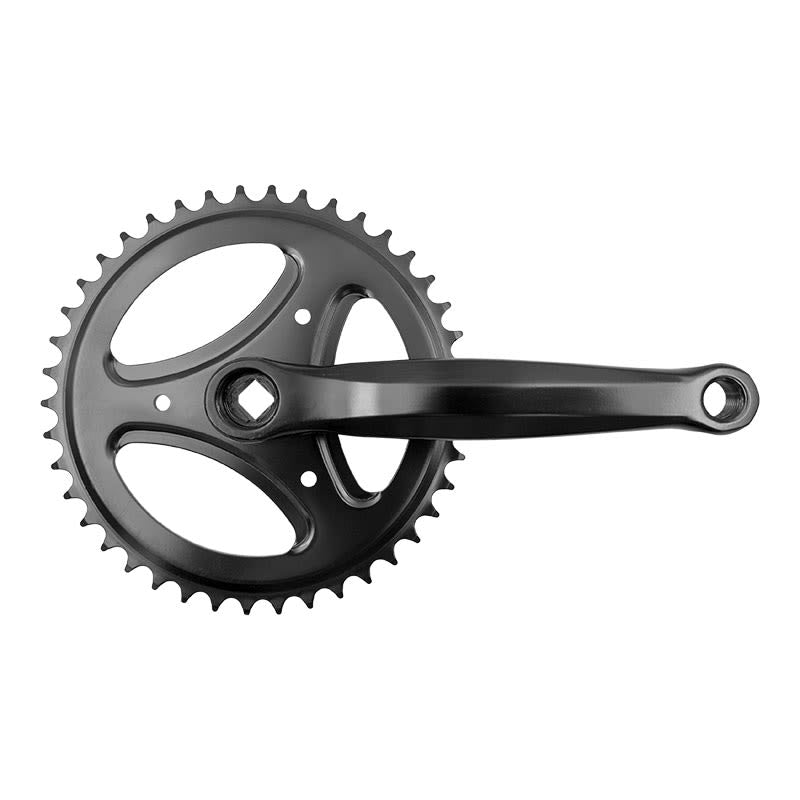 CITY Crankset 1-Speed 42 Teeth x Crank Arm: 170mm Black Steel