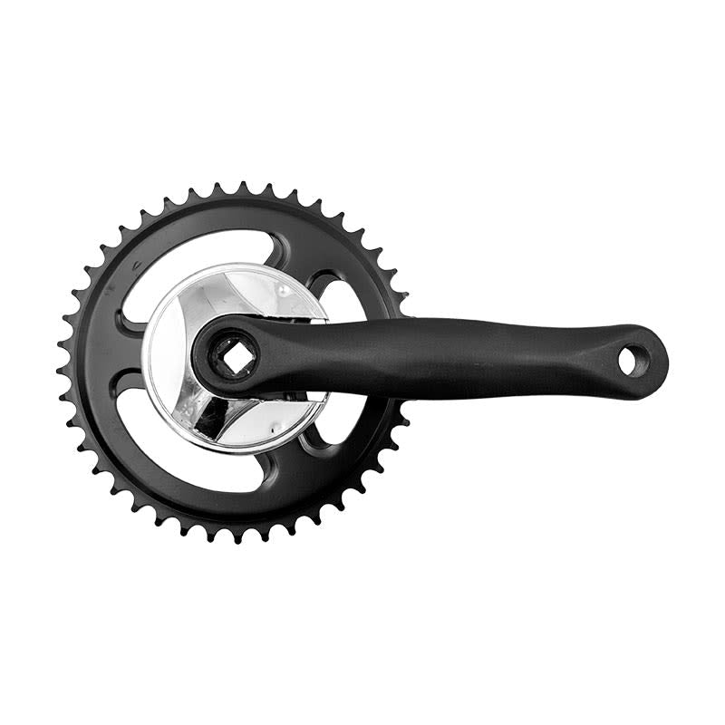CITY Crankset 1-Speed 42 Teeth x Crank Arm: 170mm Black/Silver