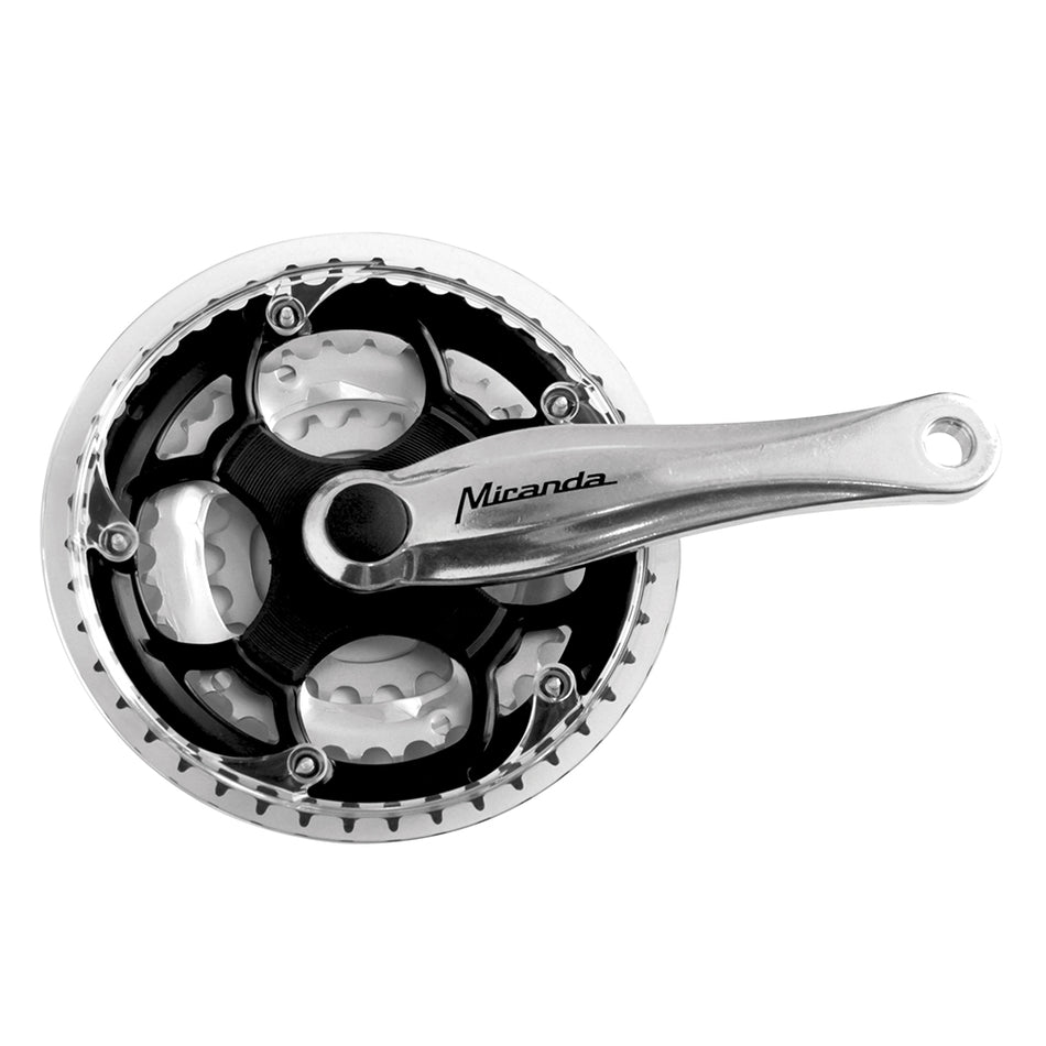 MTB Crankset 3x8/9-Speed 22/32/42 Teeth x Crank Arm: 170mm Black/Silver