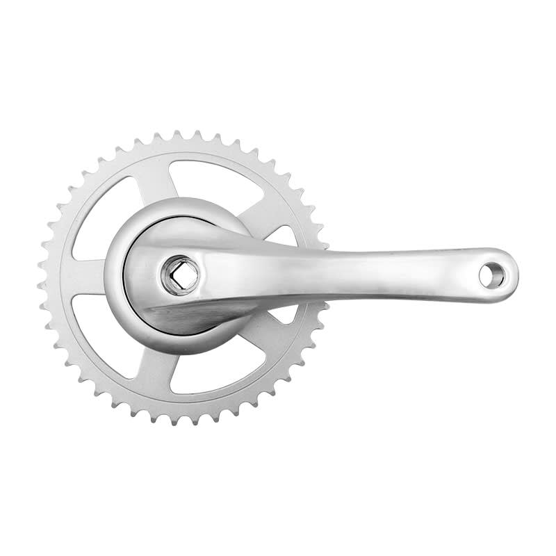 CITY Crankset 1-Speed 44 Teeth x Crank Arm: 170mm Silver