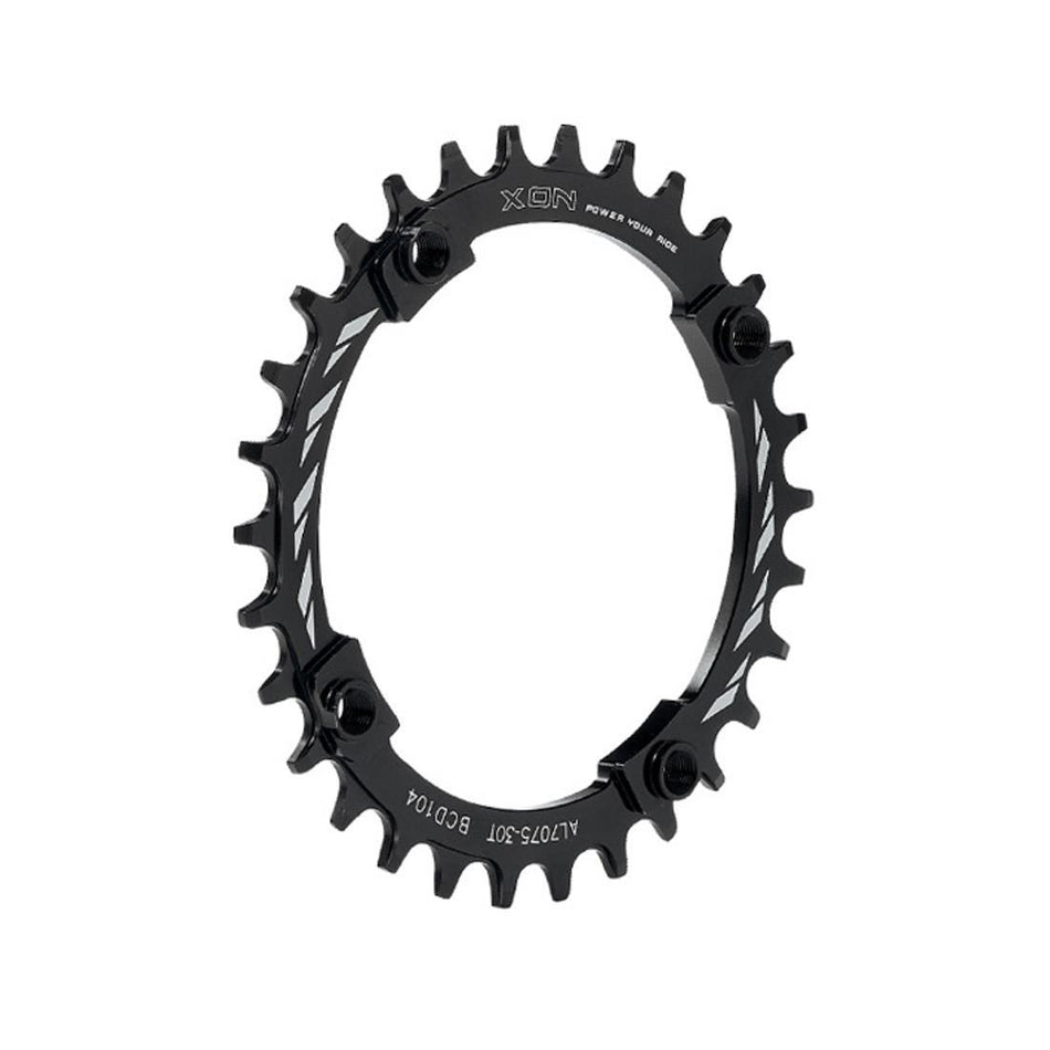 Einzelnes Kettenblatt 34 Zähne - BCD 104mm Schwarz