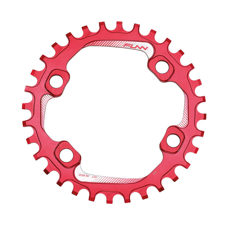 SOLO Chainring 96 32 Teeth in 7075 CNC Aluminum Red - BCD 96mm
