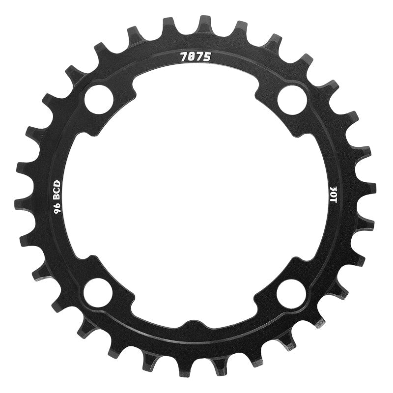 Einzelnes Kettenblatt 30 Zähne - BCD 96mm Schwarz für Kurbel (305850640)