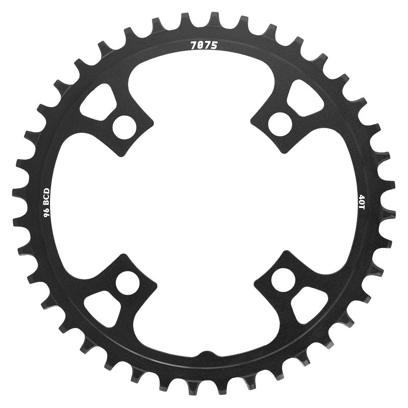 Einzelnes Kettenblatt 40 Zähne - BCD 96mm Schwarz für Kurbel (305850640)