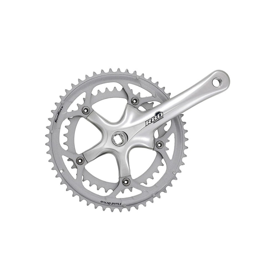ROAD COMPACT Crankset 2x8V 53/39 Teeth x 170mm Silver