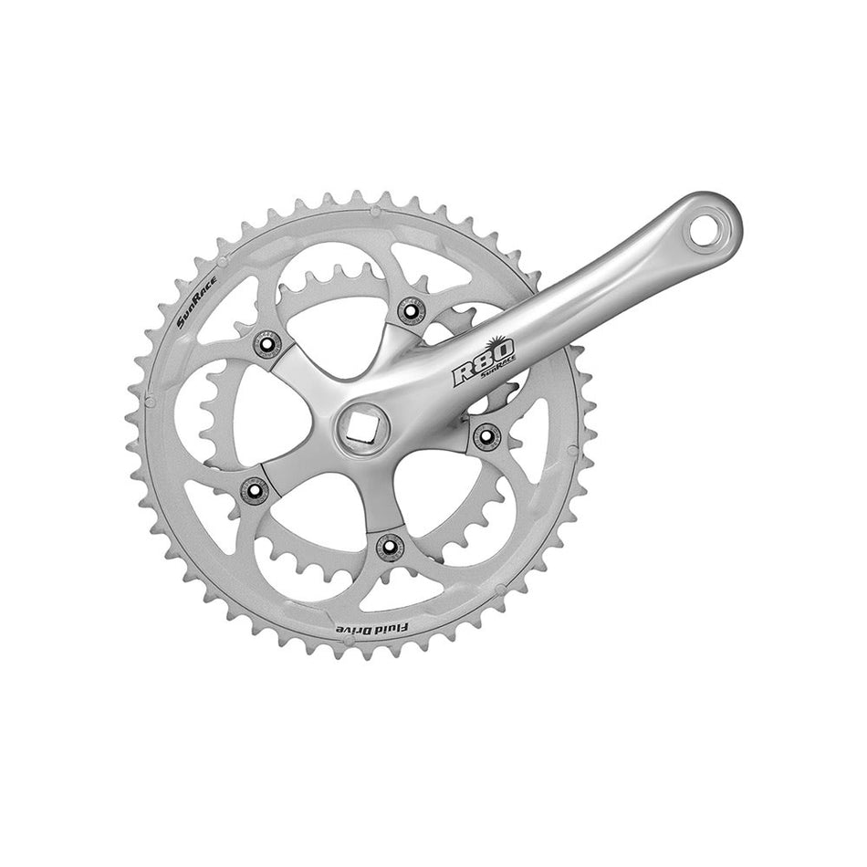 ROAD COMPACT Crankset 2x8V 50/34 Teeth x 170mm Silver