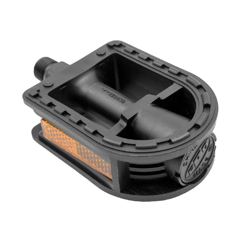 Junior MTB Pedals 12/16" in Black Nylon - Axle on Ball Bearings (Box)