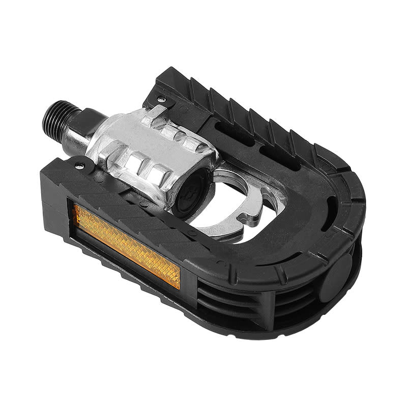 90° Folding Pedals Aluminum/Nylon - Ball Bearing Spindle 100x70x26mm