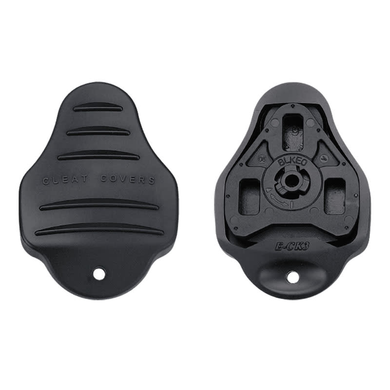 Exustar E-CK3B Cleat-Abdeckungen aus schwarzem Gummi