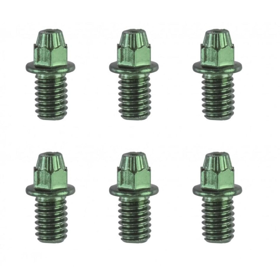 Pedal Pins (KIT) BLACK MAGIC Green - 32 Pieces + 2 Caps