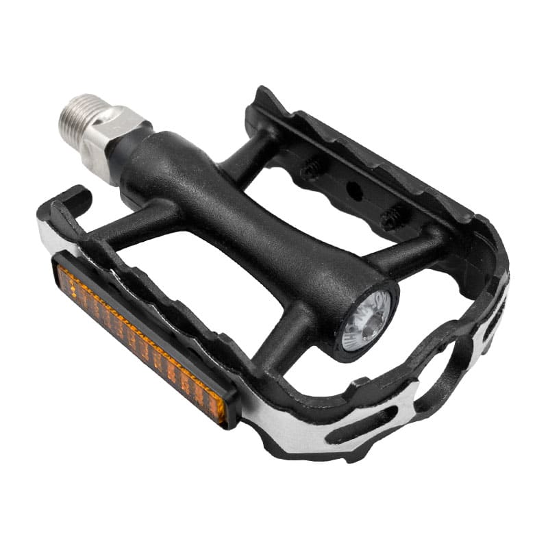 Black Aluminum MTB Pedals - Ball Bearing Axle (OEM) 105x82x23mm