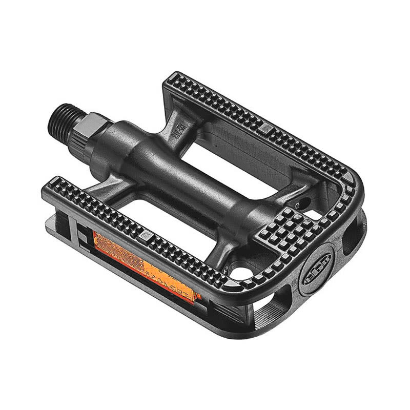 CITY BIKE Pedals in Black Nylon - Axle on Ball Bearings (OEM) 110.5x76x26.8mm