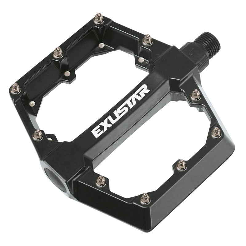 E-PB531 BMX/FREESTYLE Pedale aus schwarzem Aluminium - FLAT 105x108mm