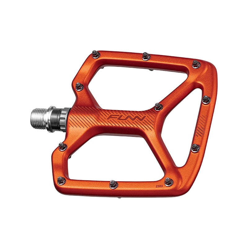 PYTHON Pedals in Orange Aluminum 100x110x10.5mm