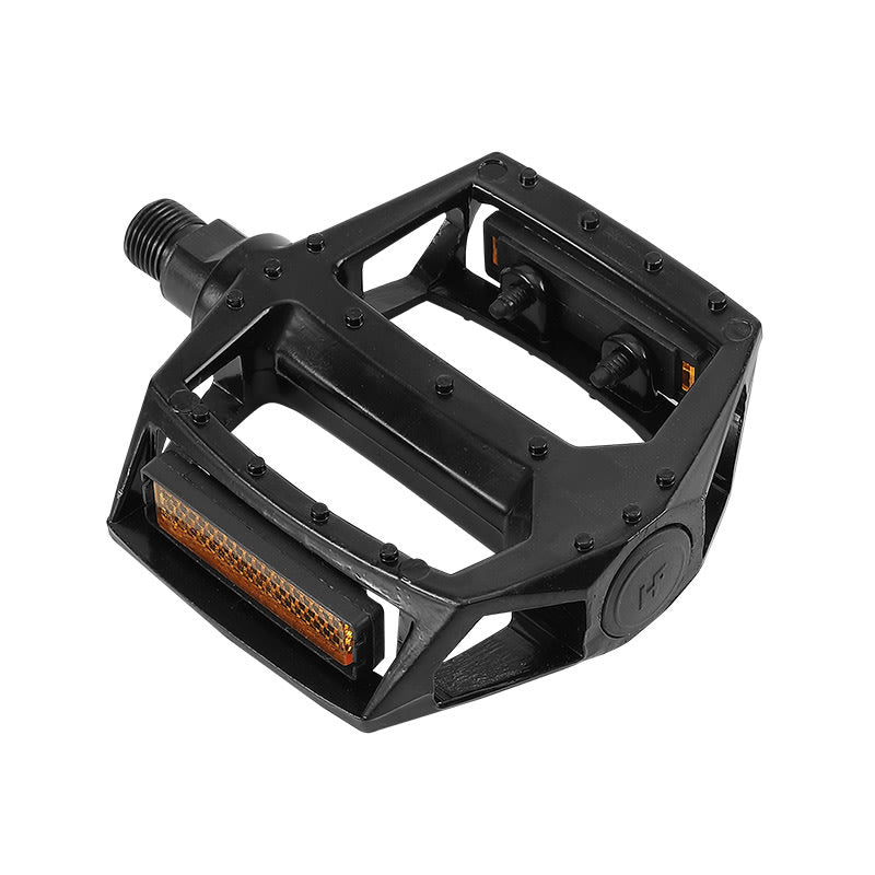 FREESTYLE BMX Pedals in Black Aluminum - 9/16" Axle on Ball Bearings Box