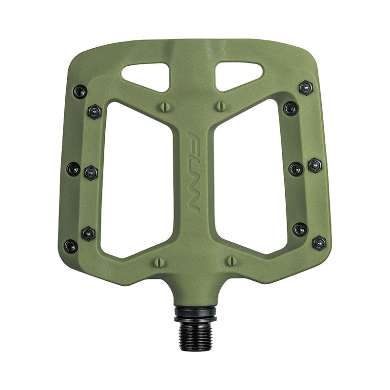 TAIPAN Pedals 105x100x14mm in Olive Green Thermoplastic