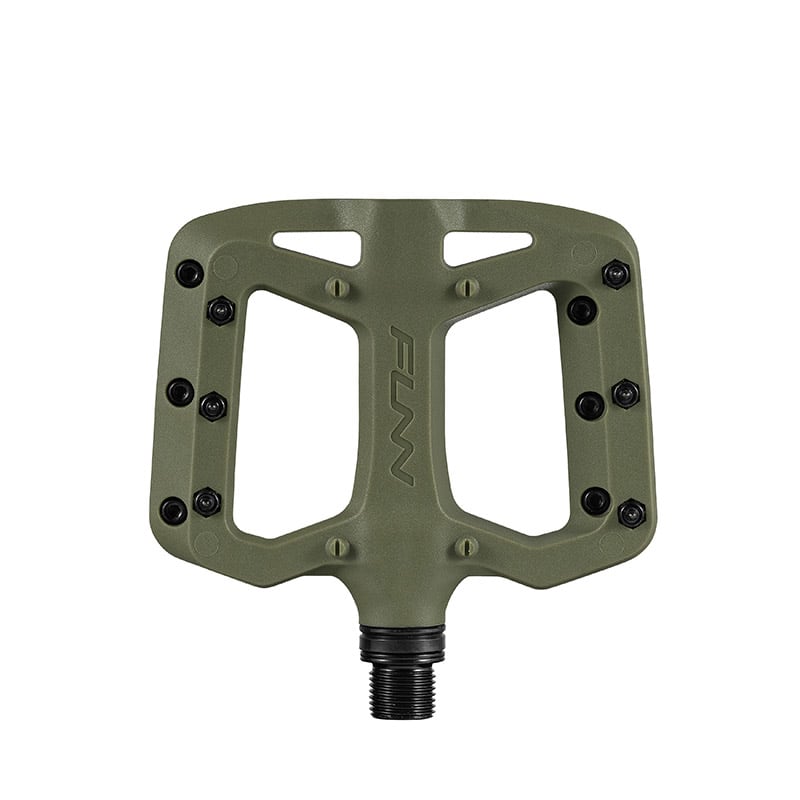 TAIPAN S Pedals 95x80x14mm in Olive Green Thermoplastic