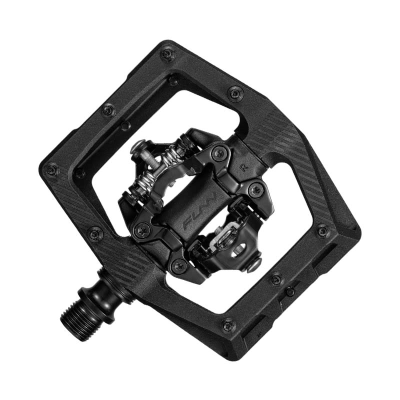 RIPPER2 Pedals in Black Aluminum - SPD/SPD 90x100x17mm