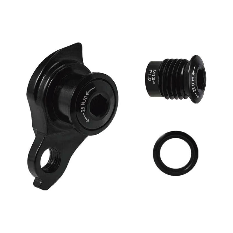 Schaltauge aus Aluminium 606 T6 Modell "UDH" Schwarz