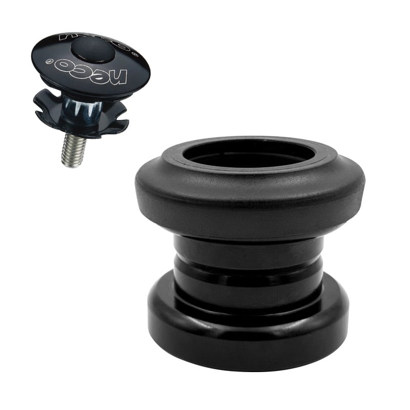 External Headset 1,1/8" Black Steel on Bearings (OEM)
