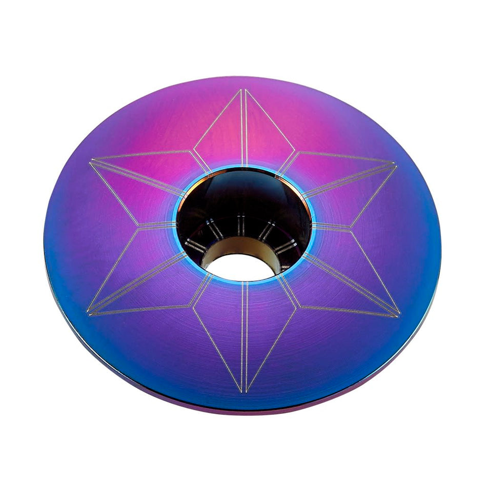 STAR CAPZ Verschluss aus eloxiertem Aluminium Oil Slick