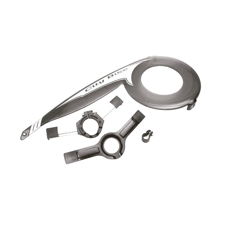 Kettenkasten 24/26/28" x 120mm CTB für 1-Gang-Kurbel Transparent Rauchgrau
