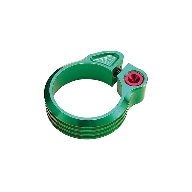 31.8mm Anodized Seatpost Clamp in Green Aluminum