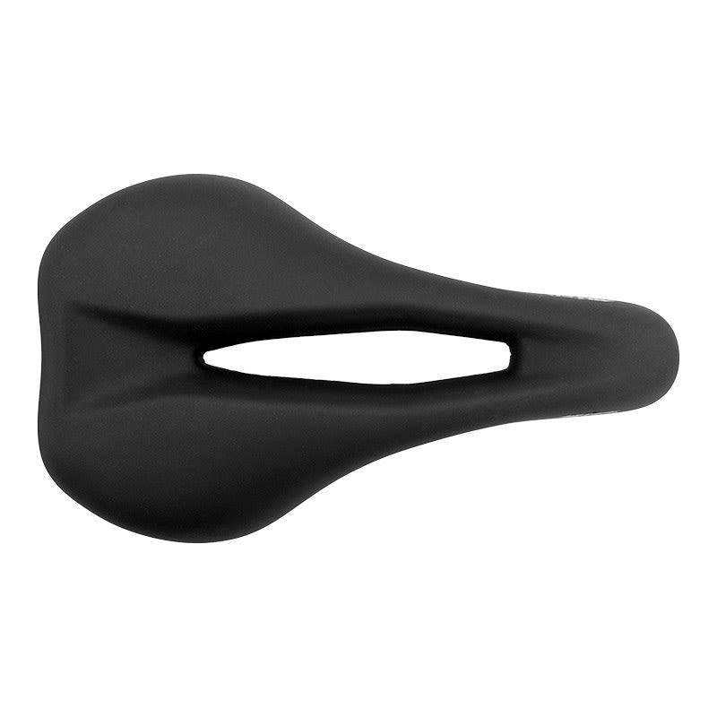 Sattel SPEED 140x245mm aus Nylon/Mikrofaser mit Mittelöffnung - 310g