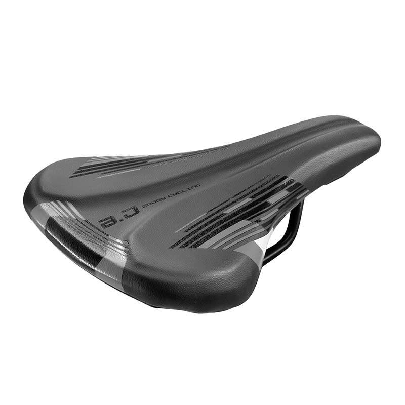 Sattel B.J. Junior 20/24" 235x145mm Schwarz mit Klemme - 255g