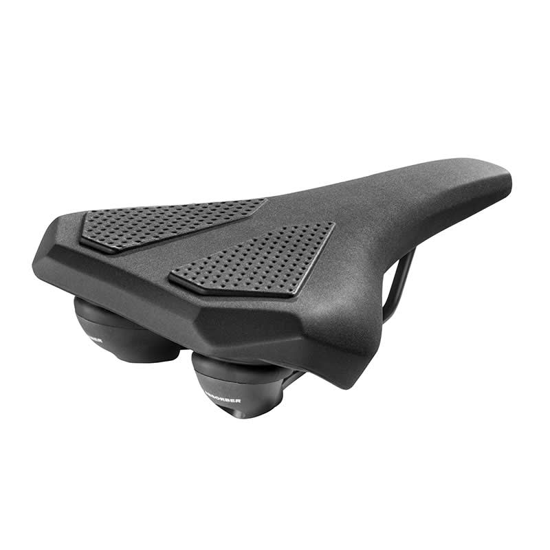 Sattel EBIKE CORVETTA 260x210mm mit Elastomeren Schwarz ohne Klemme