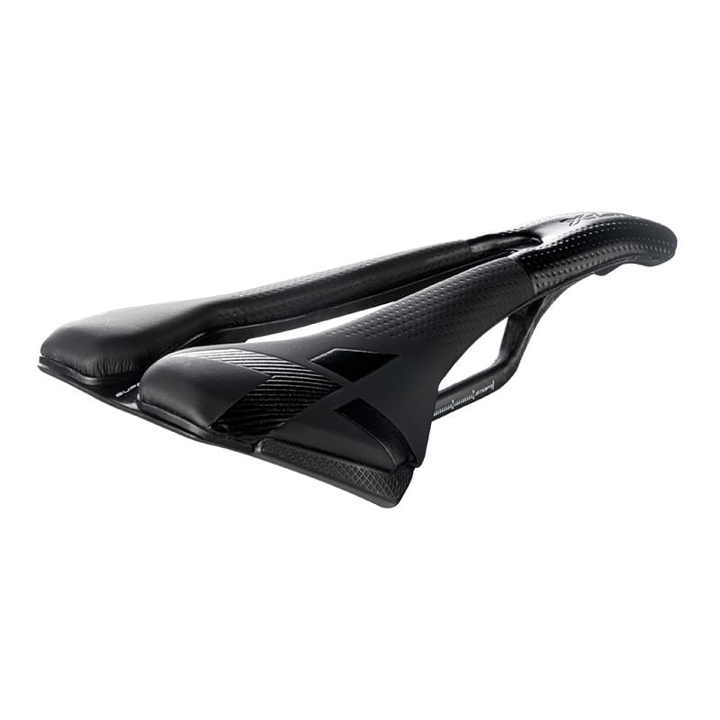 Saddle 131x266mm X-LR (S3) Superflow KIT Carbon Rail Black - 130gr