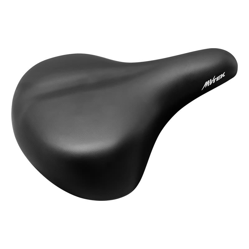 Sattel CITY BIKE 28" 265x210mm mit Klemme und weicher Polsterung Schwarz