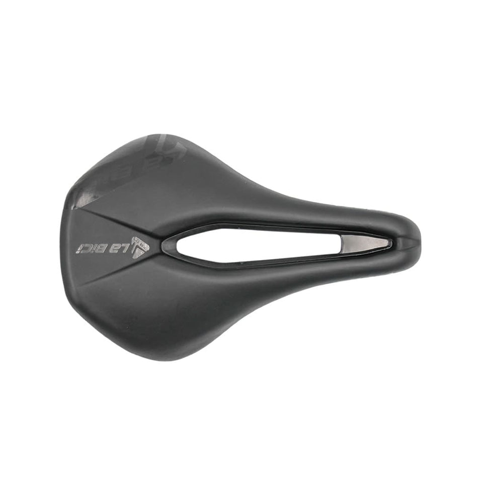 S Sattel FORZA (L) 244x156mm Schwarz Kurzes Profil mit Zentralem Loch