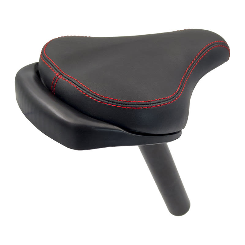 Junior Sattel 272x180mm Schwarz mit Sattelstütze