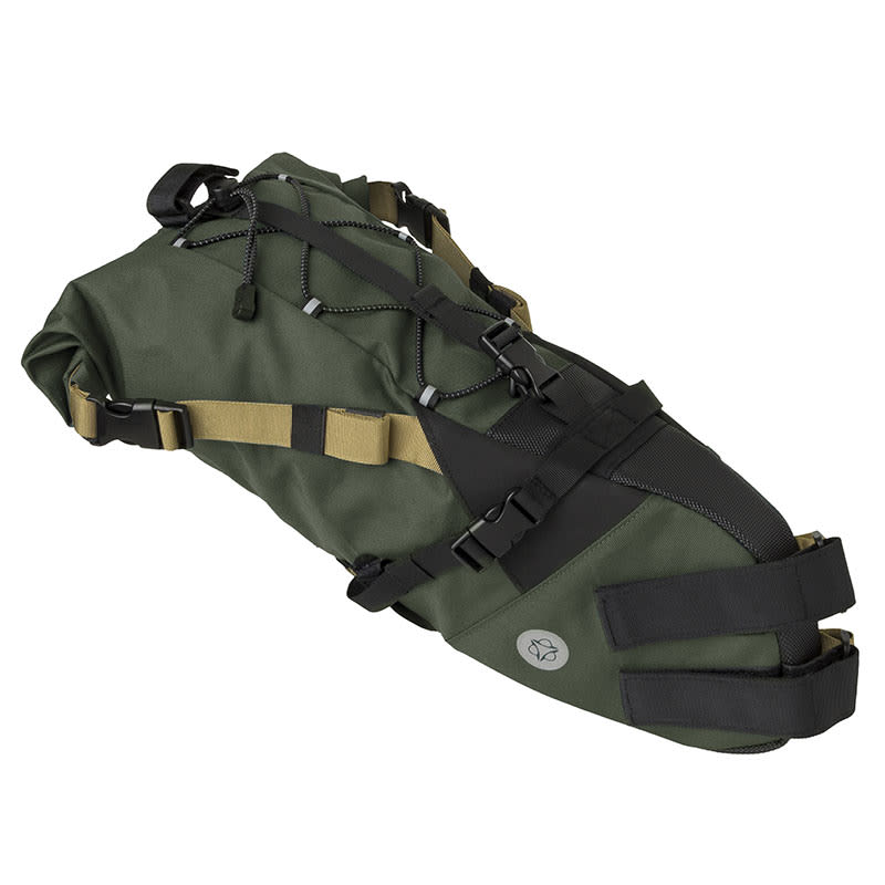 VENTURE Saddle Bag 50x15x10cm Rear Army Green 10lt