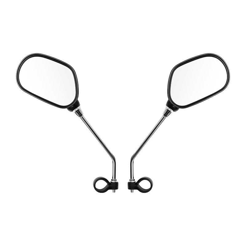 Oval Rearview Mirror 100x65mm (Pair) Right+Left Black