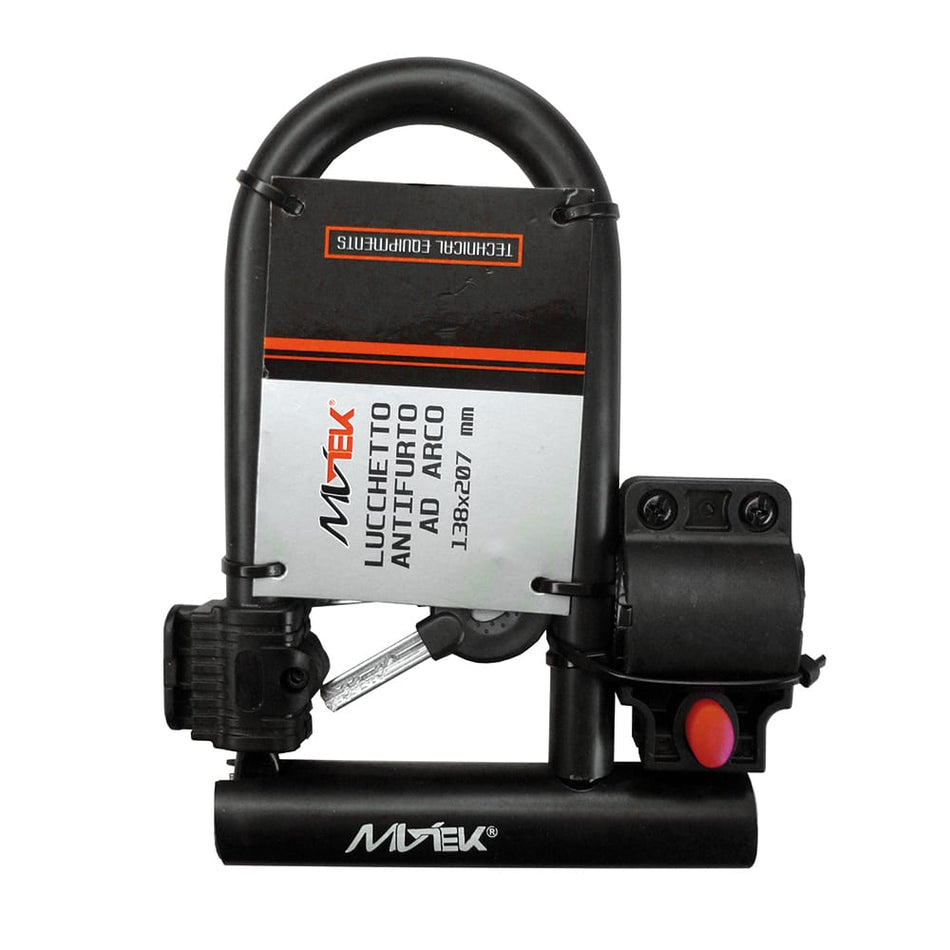 Shackle Lock 138x207mm - Diameter: 14mm Black