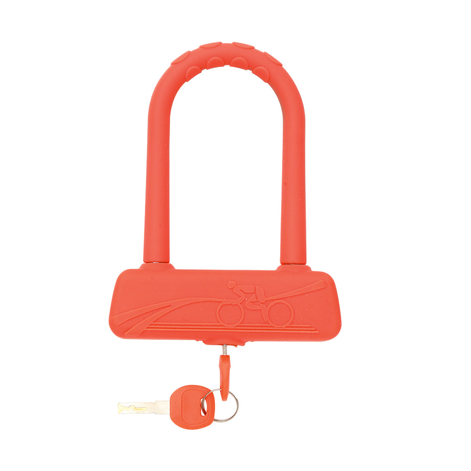 Shackle Lock 185x130mm - Base: 135mm Neon Red