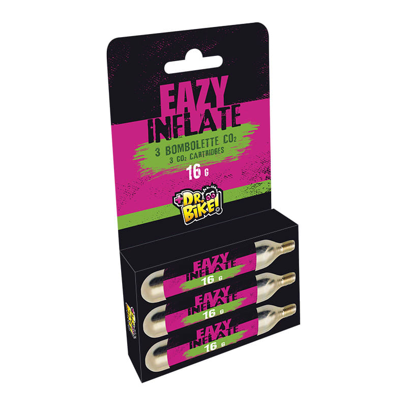 DR.BIKE CO2 Cartridge EAZY INFLATE 16gr (Blister 3 Pieces)